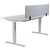 HEDJ ABOVE PET DESK MOUNTED SCREEN 1400 X 340MM LIGHT GREY