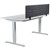 HEDJ ABOVE PET DESK MOUNTED SCREEN 1400 X 340MM CHARCOAL  LIGHT GREY