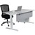 HEDJ BELOW PET DESK MOUNTED SCREEN 1400 X 340MM LIGHT GREY