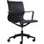 BURO DIABLO TASK CHAIR MEDIUM BACK ARMS PU BLACK