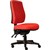ERGOSELECT SPARK ERGONOMIC CHAIR HIGH BACK 3 LEVER SEAT SLIDE BLACK NYLON BASE RED