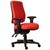 ERGOSELECT SPARK ERGONOMIC CHAIR MEDIUM BACK 3 LEVER SEAT SLIDE BLACK NYLON BASE ADJUSTABLE ARMS RED