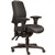 ERGOSELECT SPARK ERGONOMIC CHAIR MEDIUM BACK BLACK NYLON BASE ADJUSTABLE ARMS HIP