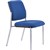 BURO LINDIS VISITOR CHAIR 4LEG BASE UPHOLSTERED BACK JETT FABRIC DARK BLUE