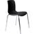 DAL ACTI CHAIR 4LEG CHROME FRAME BLACK POLYPROP SHELL 350MM
