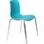 DAL ACTI CHAIR 4LEG CHROME FRAME TEAL POLYPROP SHELL 350MM