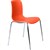 DAL ACTI CHAIR 4LEG CHROME FRAME ORANGE POLYPROP SHELL 400MM