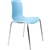 DAL ACTI CHAIR 4LEG CHROME FRAME PALE BLUE POLYPROP SHELL 400MM