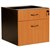 OXLEY FIXED PEDESTAL 1 DRAWER AND 1 FILE 450 X 476 X 470MM BEECHIRONSTONE