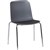 CENCE 4LEG CHAIR CHROME FRAME POLYPROP SHELL AND SEAT PAD CHAROALNERO