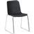 CENCE SLED BASE CHAIR CHROME FRAME POLYPROP SHELL AND SEAT PAD BLACKNERO