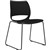 DELTA SLED BASE CHAIR BLACK POWDERCOAT FRAME BLACK POLYPROP SHELL