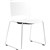 DELTA SLED BASE CHAIR CHROME FRAME WHITE POLYPROP SHELL