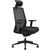 JIRRA CHAIR HIGH MESH BACK ARMS HEADREST BLACK