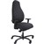 SERATI HIGH BACK CHAIR BODYWEIGHT SYNCHRO ADJUSTABLE ARMREST BLACK ALUMINIUM BASE GABRIEL FIGHTER