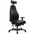 SERATI HIGH BACK CHAIR PROCONTROL SYNCHRO 2D HEADREST ADJUSTABLE ARMREST BLACK ALUMINIUM BASE FOOTPLATES NEO BLACK LEATHER