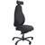 SERATI HIGH BACK CHAIR PROCONTROL SYNCHRO 2D HEADREST BLACK ALUMINIUM BASE FOOTPLATES GABRIEL FIGHTER BLACK FABRIC