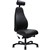 SERATI HIGH BACK CHAIR PROCONTROL SYNCHRO 2D HEADREST BLACK ALUMINIUM BASE FOOTPLATES NEO BLACK LEATHER