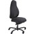 SERATI HIGH BACK CHAIR PROCONTROL SYNCHRO BLACK ALUMINIUM BASE FOOTPLATES GABRIEL FIGHTER BLACK FABRIC