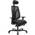 SERATI HIGH MESH BACK CHAIR PROCONTROL SYNCHRO 2D HEADREST ADJUSTABLE ARMRESTS BLACK ALUMINIUM BASE POLISHED FOOTPLATES GABRIEL FIGHTER BLACK FABRIC
