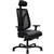 SERATI HIGH MESH BACK CHAIR PROCONTROL SYNCHRO 2D HEADREST ADJUSTABLE ARMRESTS BLACK ALUMINIUM BASE POLISHED FOOTPLATES NEO BLACK LEATHER