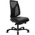 SERATI HIGH MESH BACK CHAIR PROCONTROL SYNCHRO BLACK ALUMINIUM BASE FOOTPLATES NEO BLACK LEATHER