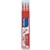 PILOT BLSFR7 FRIXION ERASABLE ROLLERBALL GEL REFILL MEDIUM 07MM RED PACK 3