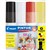 PILOT PINTOR PAINT MARKER CHISEL BROAD 80MM ESSENTIAL COLOURS PACK 4
