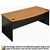 OXLEY BOW FRONT DESK 1800 X 1050 X 730MM BEECHIRONSTONE