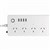 BRILLIANT SMART WIFI 4 PORT POWERBOARD WITH USB CHARGERS WHITE
