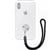 MOXYO ZIGI BAND MOBILE PHONE LANYARD SILVER METAL