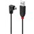 LINDY 31970 USBA TO MINI USBB 20 90DEGREE CABLE 05M BLACK