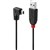 LINDY 31972 USBA TO MINI USBB 20 90DEGREE CABLE 2M BLACK