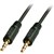 LINDY 35640 35MM STEREO AUDIO CABLE 250MM BLACK