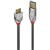 LINDY 36656 CROMO LINE USBA 30 TO MICROB CABLE 05M GREY