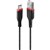 LINDY 36876 REINFORCED USBA TO USBC 3A CHARGE AND SYNC CABLE 1M BLACK