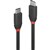 LINDY 36906 BLACK LINE USBC 3A CABLE 1M BLACK