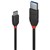 LINDY 36917 BLACK LINE USBC TO USBA 3A CABLE 15M BLACK