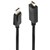 LINDY 36921 DISPLAYPORT TO HDMI CABLE 1M BLACK