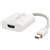 LINDY 41069 ADAPTER CONVERTER MINI DISPLAYPORT 12 TO HDMI 20 18G 150MM WHITE