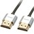 LINDY 41670 CROMO LINE SLIM HIGH SPEED HDMI CABLE WITH ETHERNET 500MM GREY