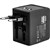LINDY 73110 SMART TRAVEL ADAPTOR 2 PORT USBA 105W BLACK