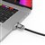 COMPULOCKS LEDGE LOCK SLOT ADAPTER AND KEYED LOCK MACBOOK PRO 16 INCH SILVER