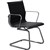 AERO VISITOR CHAIR CANTILEVER BASE MEDIUM BACK ARMS LEATHER BLACK