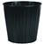 ESSELTE ELEMENTS FLUTELINE WASTE BIN METAL 15 LITRE BLACK