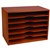 ESSELTE NATURALS STATIONERY STAND HORIZONTAL 6 TIER WOODEN