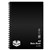 SPIRAX P595A NOTEBOOK PP COVER 7MM RULED SIDE OPEN A4 240 PAGE BLACK