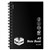 SPIRAX P570 NOTEBOOK PP COVER 7MM RULED SIDE OPEN A5 200 PAGE BLACK