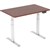 ERGOVIDA EED623D ELECTRIC SITSTAND DESK 1800 X 750MM WHITEDARK WALNUT