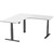 ERGOVIDA EED633D ELECTRIC SITSTAND CORNER DESK 1800 X 1800 X 750MM BLACKWHITE